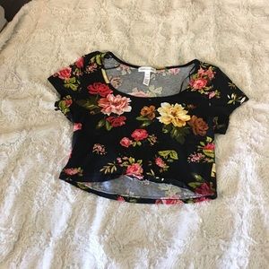 floral crop top